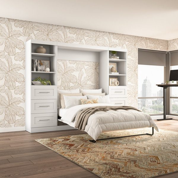 Bookcase-murphy-bed-wall-unit | Wayfair